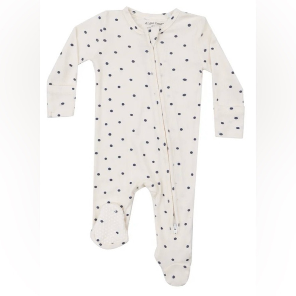 Angel Dear navy mini Dot Kids Footie